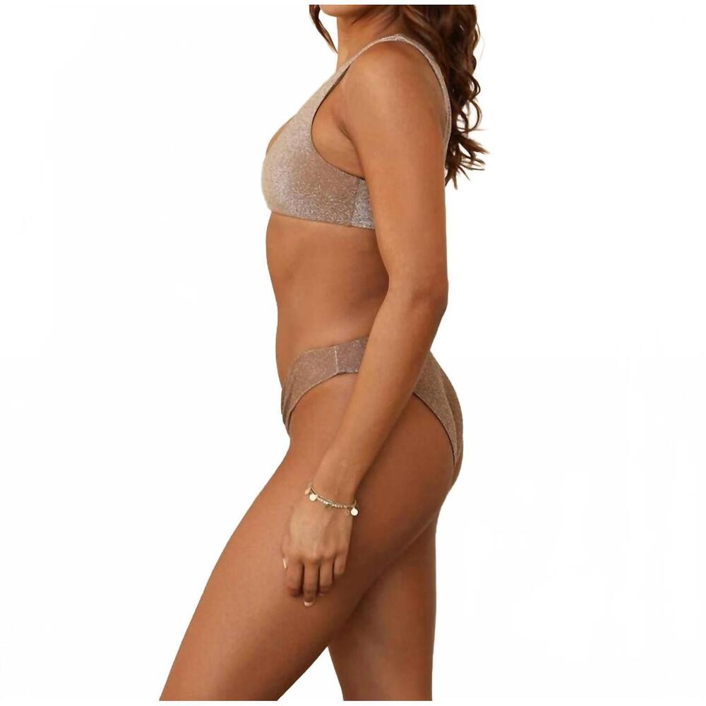 NEW DIPPIN' DAISY'S angel cheeky bikini bottom in cacao - Picture 3 of 4